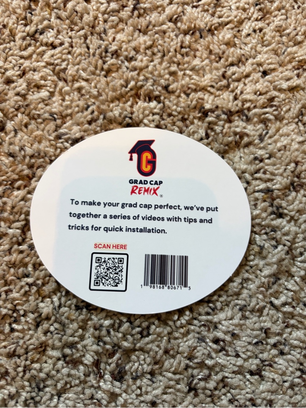 Graduation Cap Headband Insert - Picture 4 of 5